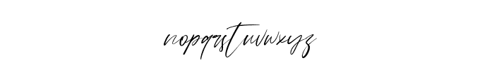 Schwitz signature Font LOWERCASE