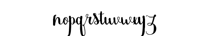 Scooter Brush Font LOWERCASE