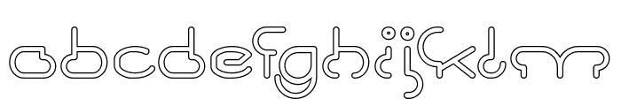 Scooter Experiment-Hollow Font LOWERCASE