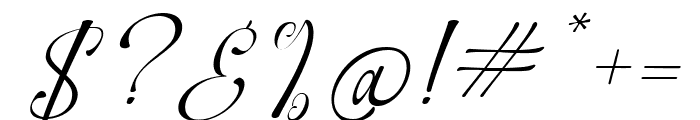 Scootline Signature Italic Font OTHER CHARS