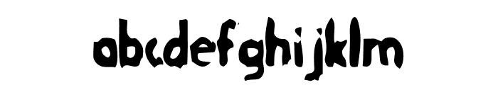 ScorchMarks-Regular Font LOWERCASE