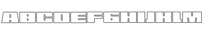 Score Outline Font UPPERCASE