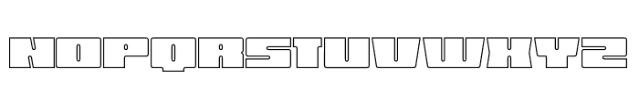 Score Outline Font UPPERCASE