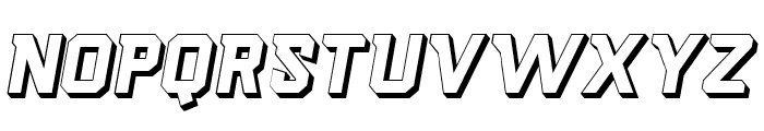 Scorety Italic Extrude Font LOWERCASE