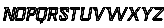 Scorety Italic Inline Font LOWERCASE