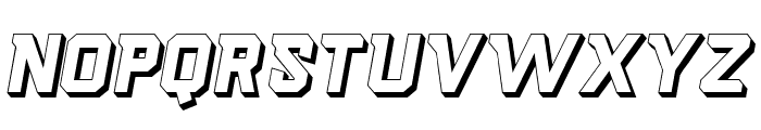 Scorety-ItalicExtrude Font LOWERCASE