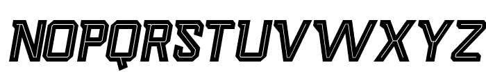 Scorety-ItalicInline Font UPPERCASE