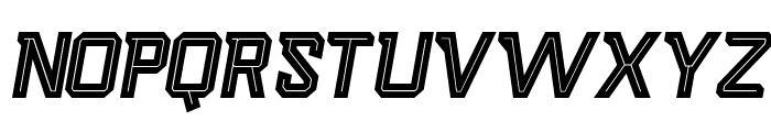 Scorety-ItalicInline Font LOWERCASE