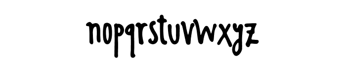Scratch Ink Font LOWERCASE
