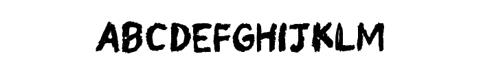 Scratch Kids Regular Font UPPERCASE