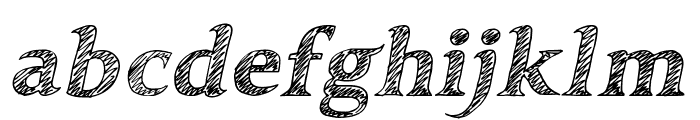 Scratchman Italic Font LOWERCASE
