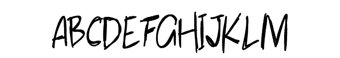 Scratchy-Regular Font UPPERCASE