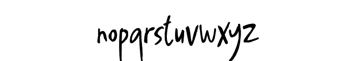 Scratchy-Regular Font LOWERCASE