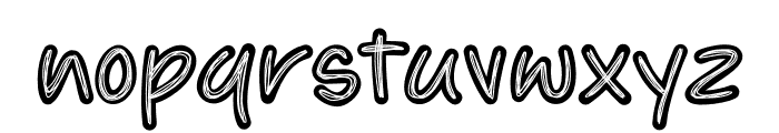 Scratchy Shadows Font LOWERCASE