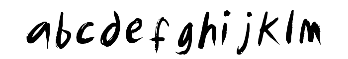 Scream Font Regular Font LOWERCASE