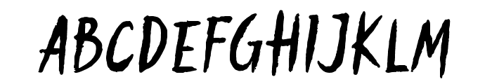 Scream House Regular Font LOWERCASE