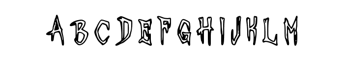 Scream Regular Font LOWERCASE