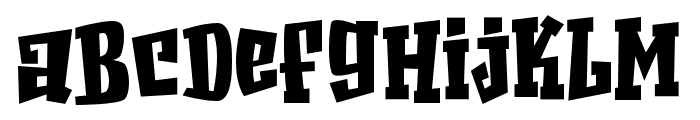 ScreamZombie-Regular Font LOWERCASE