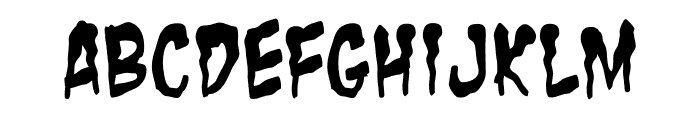 Screama Regular Font UPPERCASE