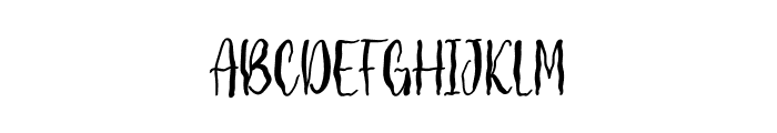 Screaming House Font LOWERCASE