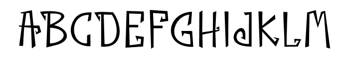 Scretrick Halloween Font LOWERCASE