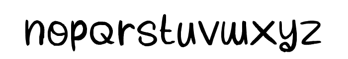 Scribble Book Font LOWERCASE