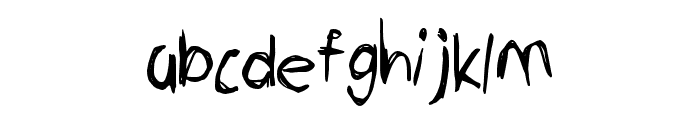 Scribble Inkit ANK Font LOWERCASE