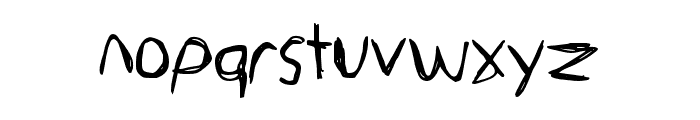 Scribble Inkit ANK Font LOWERCASE