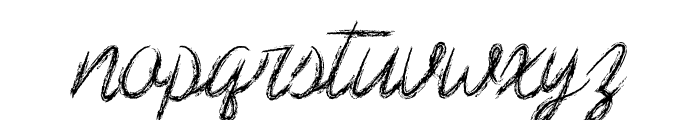 Scribble Script Font LOWERCASE