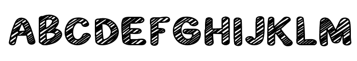 Scribble Time Font UPPERCASE