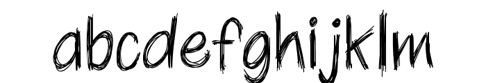 Scribble line font Font LOWERCASE