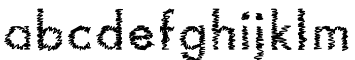 Scribble_Scratches Font LOWERCASE