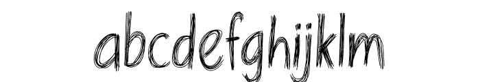Scribbles Font LOWERCASE