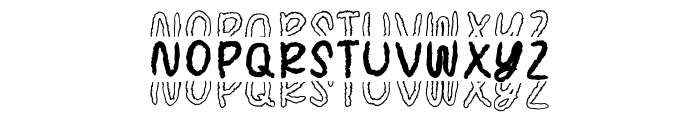 Scribby Stacked Font LOWERCASE