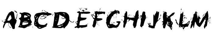 Scribly Font UPPERCASE
