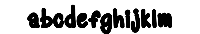 Scripbble BW Font LOWERCASE