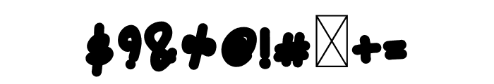 Scripbble Orange B Font OTHER CHARS