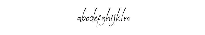 Script Land Italic Font LOWERCASE