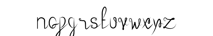 Script New Font LOWERCASE
