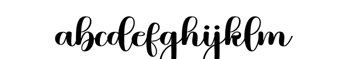 Script Style Font LOWERCASE