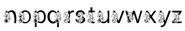 Sea Horse Font LOWERCASE