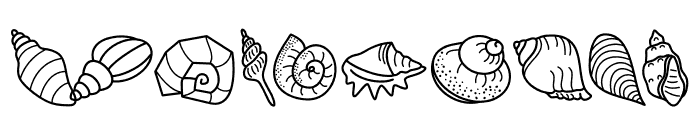 Sea  Shellfish Font OTHER CHARS
