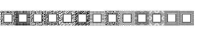 Seamless Pattern & Frames Font LOWERCASE
