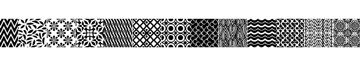 Seamless Patterns Various Font UPPERCASE