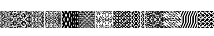 Seamless Patterns Various Font UPPERCASE