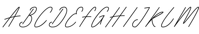 Seattle Script Italic Font UPPERCASE