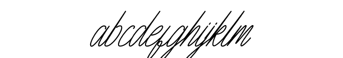 Seattle Script Italic Font LOWERCASE