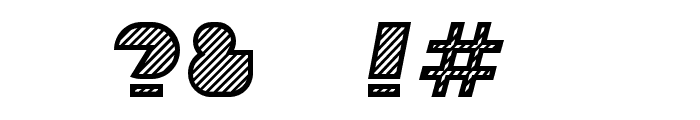 Sebasengan-Diagonal Font OTHER CHARS