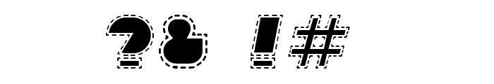 Sebasengan-Stitched Font OTHER CHARS