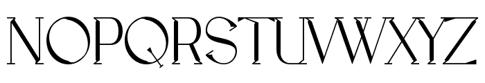 Sebastian-Regular Font UPPERCASE